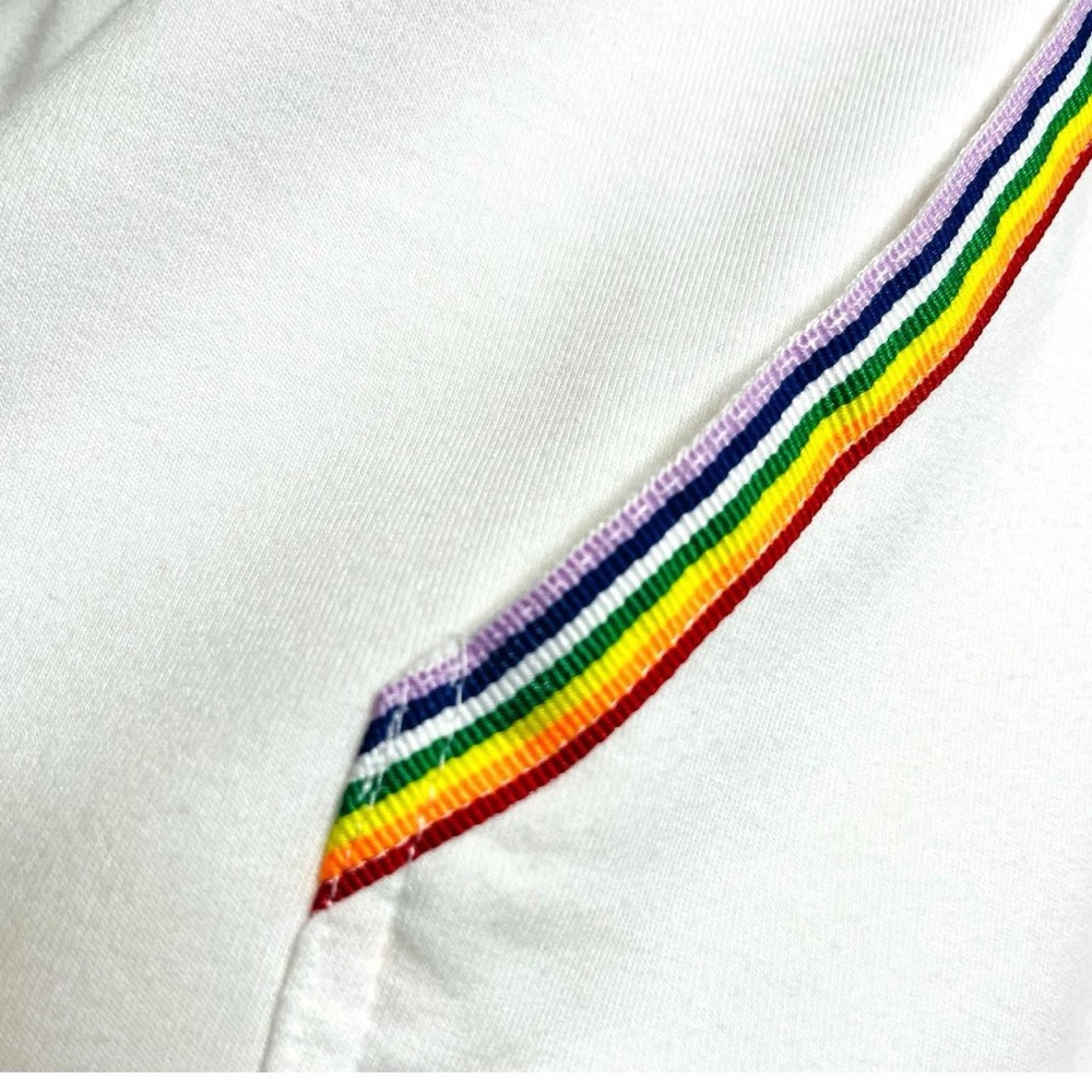 JANE AND DELANCEY Shorts And Hoodie Set With Rainbow Trim - Picture 6 of 8